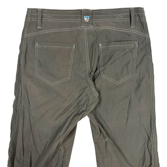 KUHL Pants Womens 8 Kendra Lightweight Hiking Trail Drawstring Nylon Blend Gray - Picture 5 of 11